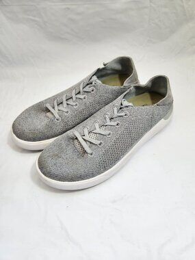 Reef Swellsole Neptune Knit Sneakers Women Size 9 Gray Low Top Lace-Up Casual